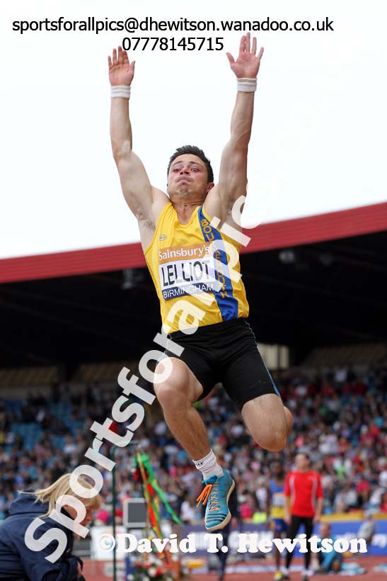 Mens long jump, Sainsbury's British Champs, Alexander Stadium, Birmingham. Photo: David T. Hewitson/Sprts for All Pics
